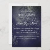 *~* Glitzer Rose Bridal Dress Bridal Gown Dusche Einladung (Rückseite)