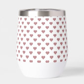 Glitzer Rose Gold Herzstück Weiße Hintergrundgesch (Rückseite)