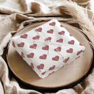 Glitzer Rose Gold Herzstück Weiße Hintergrundgesch Seidenpapier