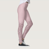 Glitzer-Rose-Gold Leggings (Rechts)