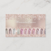 Glitzer Rose Gold Nagelkunst Termin Maniküre (Vorderseite)