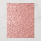 Glitzer Rose Gold Script Sweet 16 Party Einladunge (Rückseite)
