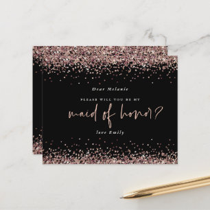 Glitzer Rose Gold Trauzeugin Anforderung