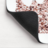 Glitzer Rose Goldkrone Clipart Königin ClipartCrow Mousepad (Ecke)