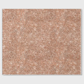 Glitzer-Rosen-Gold Geschenkpapier (Flach)