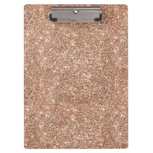 Glitzer-Rosen-GoldGlitterschein glänzendes Klemmbrett (Vorderseite)