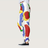 Glitzer Rosh Hashanah schießt Äpfel und Honig Leggings (Links)