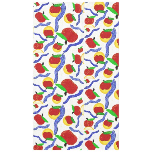 Glitzer Rosh Hashanah schießt Äpfel und Honig Tischdecke (Vorderseite)