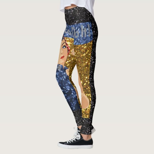 Glitzer rostig die Leggings (Links)