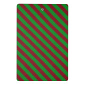 Glitzer Rot und Grün Mini Klemmbrett (Rückseite)