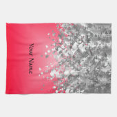 Glitzer Rot und Imitat Handtuch (Horizontal)