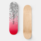 Glitzer Rot und Imitat Skateboard (Vorderseite)