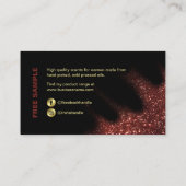 Glitzer rot und schwarz visitenkarte (Rückseite)