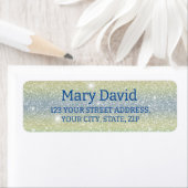 Glitzer Rücksendeadressen-Aufkleber (Insitu)