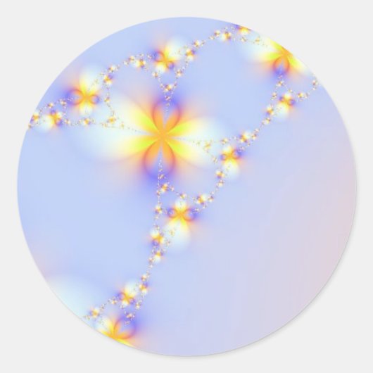 Glitzer Runder Aufkleber (Vorderseite)