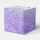 Glitzer Sagittarius & Lila Glitzer Geburtstag Geschenkschachtel (Rückseite)