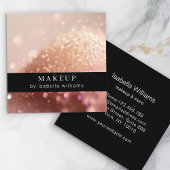 Glitzer Salon Business Card Quadratische Visitenkarte