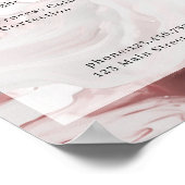 Glitzer-Salon-Preisliste Plakat (Ecke)