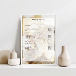 Glitzer-Salon-Preisliste Plakat