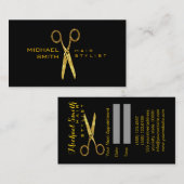 Glitzer-Schere Haar-Stylist-Termin #2 Terminkarte (Vorne/Hinten)