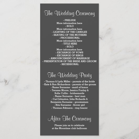 Glitzer-Schimmer-Silber-Silber-Lesegerät Programm (Rückseite)