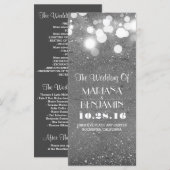 Glitzer-Schimmer-Silber-Silber-Lesegerät Programm (Vorne/Hinten)