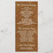 Glitzer schimmert goldfarbenes Lichterprogramm Programm (Rückseite)