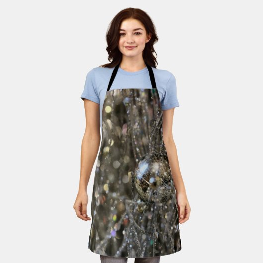 Glitzer Schürze (Getragen)