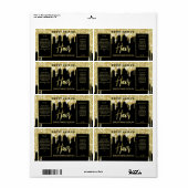 Glitzer-Schwarzgoldhaar-Serummarken (Vorne)