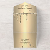 Glitzer-Script-UAWG für Gold-Sparkone All In One Einladung (Außenbereich)