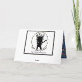 Glitzer Scroll Feiertagskarte (Rückseite)