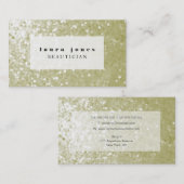 Glitzer Sequins Hair Stylist Fashion Template Visitenkarte (Vorne/Hinten)