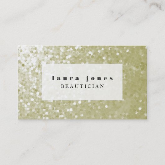 Glitzer Sequins Hair Stylist Fashion Template Visitenkarte (Vorderseite)