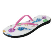Glitzer Shapes Womens Flops Badesandalen (Schrägansicht)