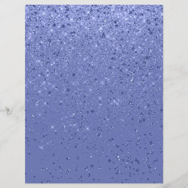 Glitzer Shimmer Paper Blue Scrapbook (Vorderseite)