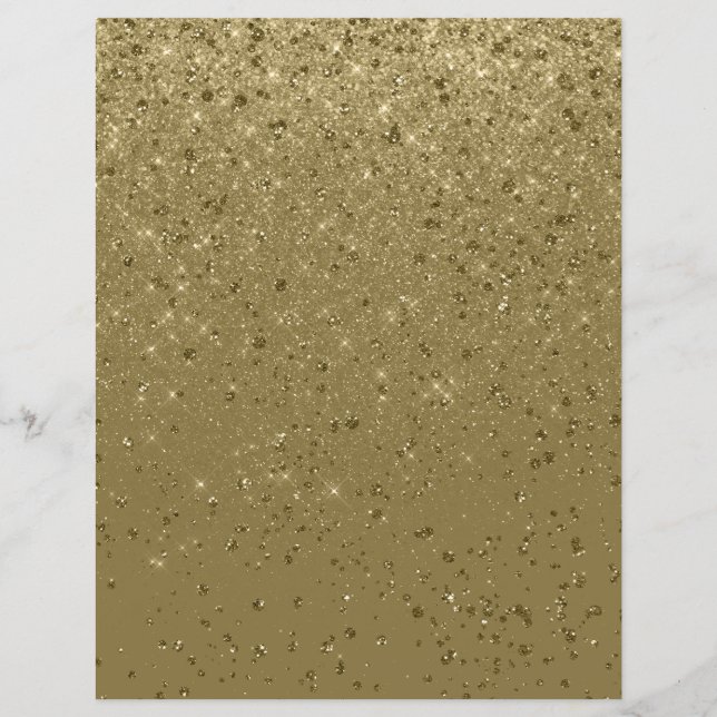 Glitzer Shimmer Paper Gold Scrapbook (Vorderseite)