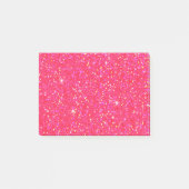 Glitzer Shiny Sparkley Post-it Klebezettel (Vorderseite)