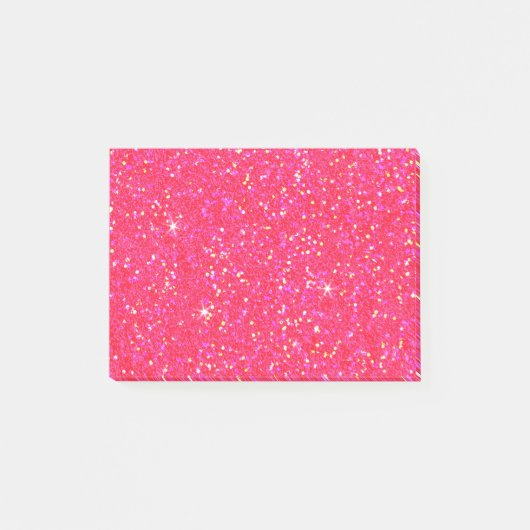 Glitzer Shiny Sparkley Post-it Klebezettel (Vorderseite)