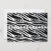 Glitzer Showbaby Girl Babydusche B Einladung (Rückseite)