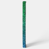 Glitzer sieht aus Bright Green Blue Personalisiert Samsung Galaxy Hülle (Linke Seite)