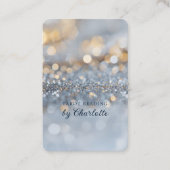 Glitzer, Silber, Gold Visitenkarte (Vorderseite)