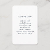 Glitzer, Silber, Gold Visitenkarte (Rückseite)