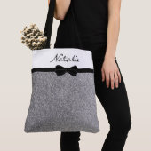 Glitzer Silver Black Personalisiert Shopping Tasche (Von Nahem)