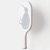 GLITZER SILVER KIWI BIRD INDIVIDUELLE NAME NEW ZEA PICKLEBALL SCHLÄGER (Links)
