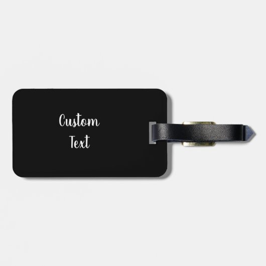 Glitzer Silver NZ Kiwi, Schwarz & Weiß kundenspezi Gepäckanhänger (Rückseite horizontal)