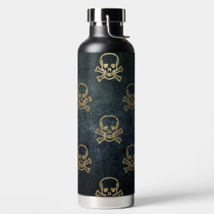 Glitzer Skulls Trinkflasche