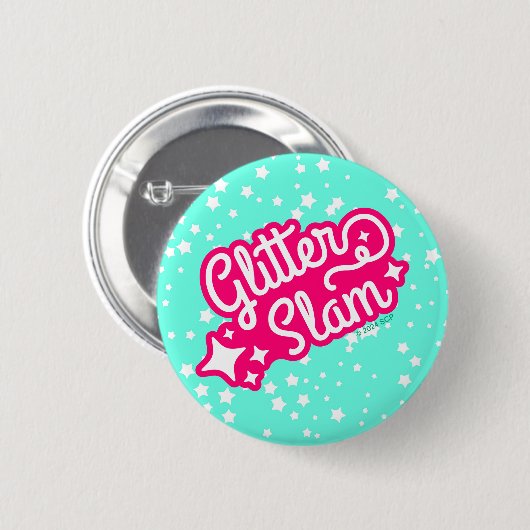 Glitzer Slam Button (Vorne & Hinten)