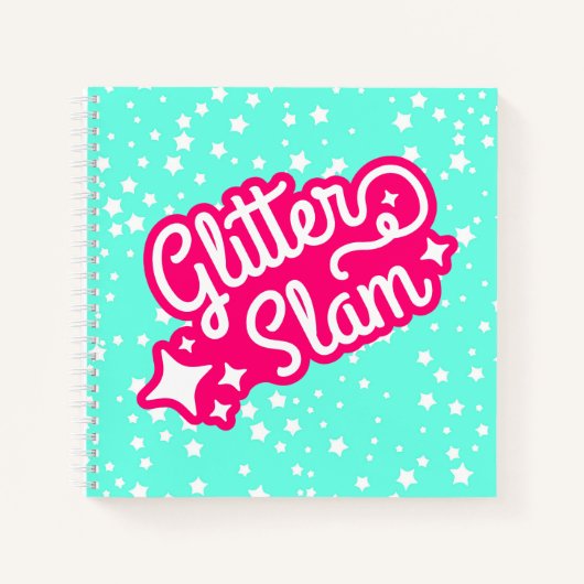 Glitzer Slam Notizblock (Vorderseite)