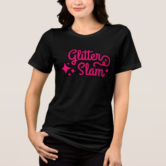 Glitzer Slam Tri-Blend Shirt (Vorderseite)