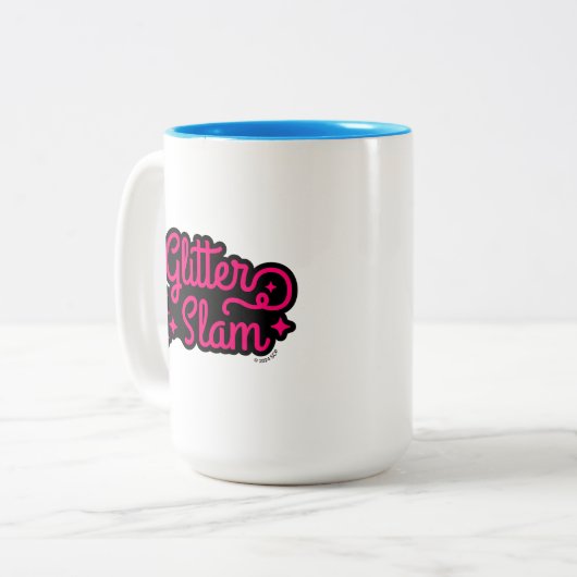 Glitzer Slam Zweifarbige Tasse (Vorderseite Links)